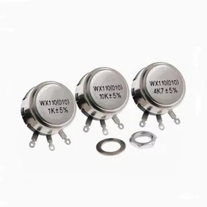 WX110(010) 1W 100Ω 470Ω 1K/2.2K/4.7K/10/22K Single-turn Wire Wound Potentiometer - Picture 1 of 8