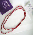 NWT GEMPORIA GEMS TV STUNNING BURMESE RED SPINEL CHIP BEADS NECKLACE 60.00CTS