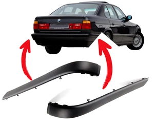 Rear Bumper Moulding Strip Trim Set FOR BMW E34 1988-94 2 Pcs - Picture 1 of 6