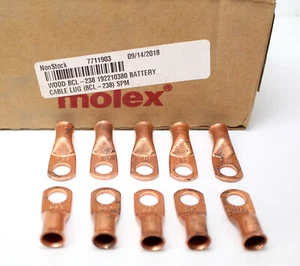 Anillo de lengüeta de cobre 10 Molex calibre 2 ~ 3/8" perno - Imagen 1 de 4