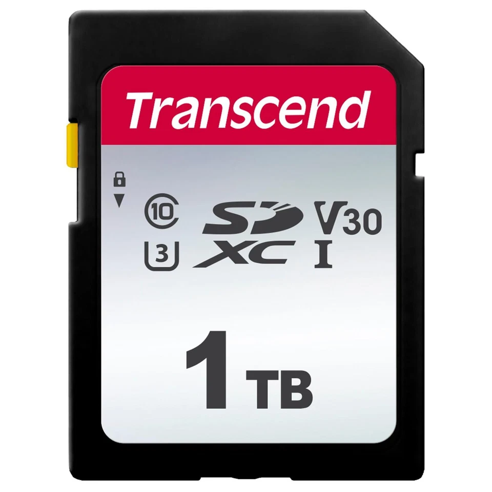 Transcend SDXC 300S 1TB Class 10 UHS-I U3 V30 SD Karte - Bild 1 von 1