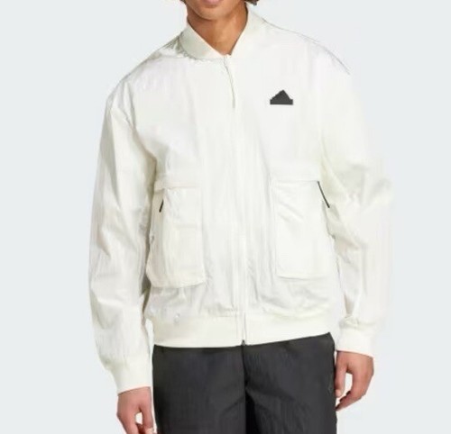 OFF WHITE Giacca a vento Adidas uomo CE Q3 PR BJKT bianco sporco atletica taglia XXL NUOVA CON ETICHETTE