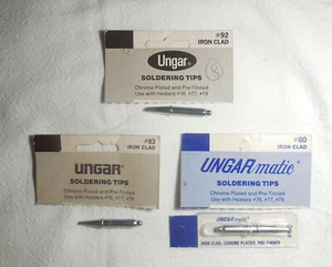 Menge (3) Ungar Typ 80, 83, 92 Eisen plattiert Lötspitzen - Bild 1 von 5