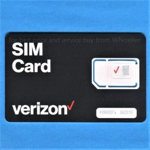 NOWA NIEAKTYWOWANA Verizon 4G 5G 3-w-1 nano/micro/standardowa karta SIM - przed/postpaid - Zdjęcie 1 z 5