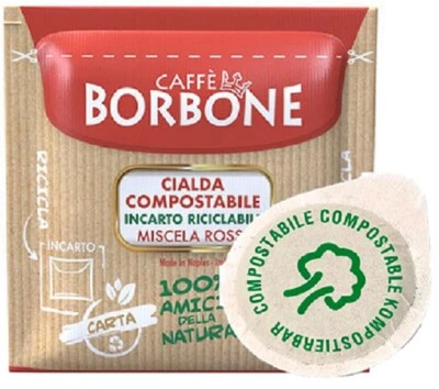 Caffè Borbone Miscela Rossa 300 Cialde Filtrocarta 44mm ESE Cialda Compostabile