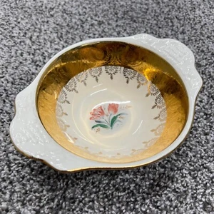 Homer Laughlin Eggshell Theme Dessert Bowl - Warranted 22 Karat GOLD - A 46 N 5 - Picture 1 of 6
