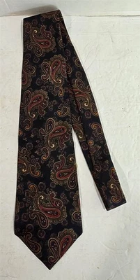 John Henry Multicolor Paisley 100% Silk Mens Necktie Neck Tie USA - Image 1 of 4