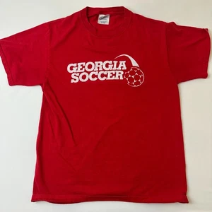 Georgia Soccer Shirt Mens Medium Red Publix GYSA Adult Tee Soccer Sports Top - Picture 1 of 9