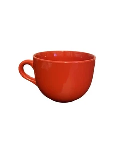 Taza de té de café de gran tamaño Pier 1 Imports taza tazón de sopa gres rojo - Imagen 1 de 6