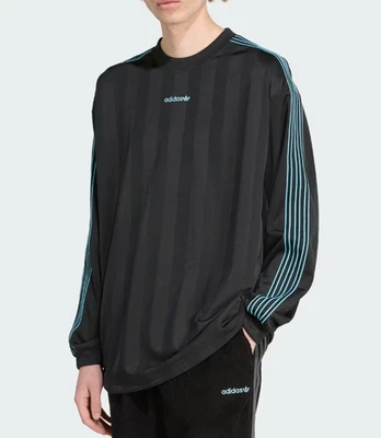 adidas Originals Long Sleeve Jersey Men's Lifestyle Casual Top AsiaFit JX3099 - Image 1 of 4