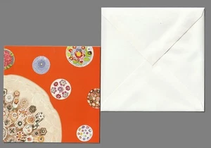 Carte de vœux + enveloppe - Hermès recto verso 2 volets 13.5 cm x 13.5 cm - Picture 1 of 3