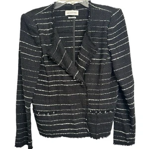 Isabel Marant Etoile “Glenn” Sz. 42 Striped Cotton Blazer Careerwear Celebrity - Picture 1 of 14