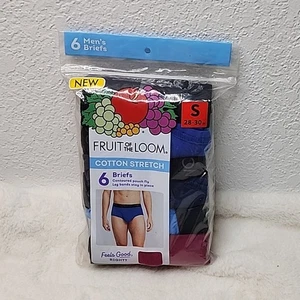 Fruit of the Loom Men's Small 28-30" Cotton Stretch Contoured pouch fly Briefs - Picture 1 of 4