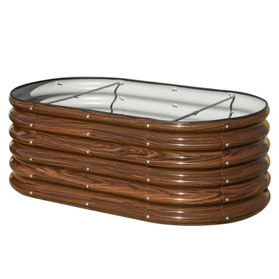 4x2x1.5ft Raised Garden Bed Outdoor, 17" Tall Galvanized Metal Planter Box, R... - Image 1 of 4