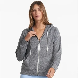 Vuori Women’s Halo Essential Full Zip Hoodie Charcoal Heather Gray Size Small - Picture 1 of 7
