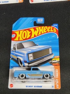 Hot Wheels 2025 Mainline Case G '83 Chevy Silverado Blue Light Blue Sky - Picture 1 of 6
