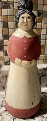 Vtg Mrs. Butterworth Red & White Hand-Painted 10” Bottle, Folk Art, Very Cool! - Image 1 of 4