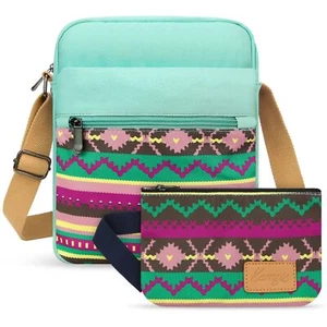 Small Canvas Crossbody Bag for Teen Girls Lightweight Messenger Shoulder Bags... - Picture 1 of 7