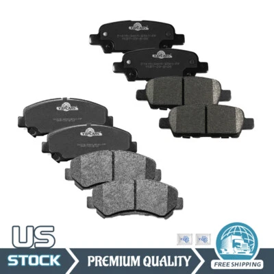 Front & Rear Ceramic Disc Brake Pads for 2009 - 2014 2016 - 2020 Nissan Maxima — 第 1/4 张图片