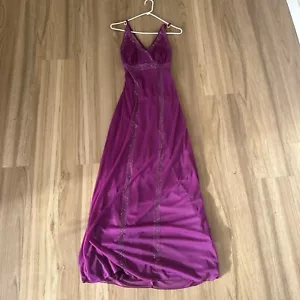 Vintage Y2K 90s Dark Pink Rampage Prom Dress Size M NWT - Picture 1 of 10