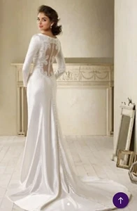 Twilight Bella’s Wedding Dress Alfred Angelo 8400 Size 8 IVORY NWT - Picture 1 of 24