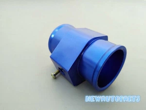 36mm Water Temp Temperature Joint Pipe Sensor Gauge Radiator Hose Adapter BLUE - Picture 1 of 8
