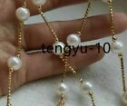 22'' AAA+ 9-10MM GENUINE SOUTH SEA WHITE ROUND PEARL NECKLACE 14K SOLID GOLD