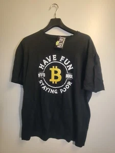 Krypto Funny Spruch Crypto Geld Coin Money Bio Baumwolle Shirt L - Picture 1 of 4