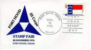 FT HOOD III CORPS STAMP FAIR, FT HOOD, TX 1976 FDC11584 - Picture 1 of 2