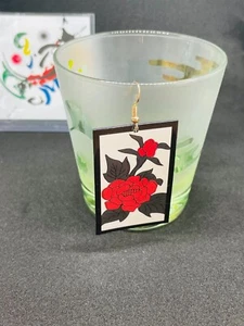 Japanese Jewelry Earrings moutan Hana Fuda June kimetsu mint - Picture 1 of 13