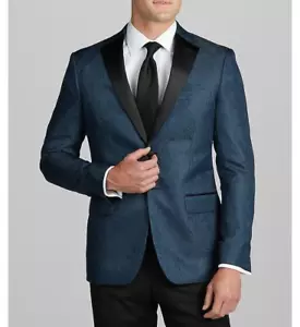 46R Jos A Bank Dinner Jacket Tailored Fit Paisley Formal Blazer C060439 - Picture 1 of 9