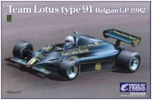 Ebbro 1/20th Scale Lotus Type 91 Team Lotus 1982 Belgian GP Kit - Picture 1 of 2