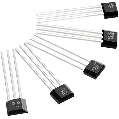 ✨Sensore Hall: A3144/ 41F/ 49E/ AH3503 Sensore effetto Hall TO-92 5 pezzi✨ - Immagine 1 di 2