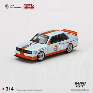 MINI GT 1:64 Model Car BMW M3 E30 Alloy Die-cast Vehicle #314 LHD Version Toys - Picture 1 of 8