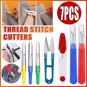 7PCS Thread Stitch Cutter Stitching Seam Ripper Unpicker Craft Sewing Tool AU - Picture 1 of 12