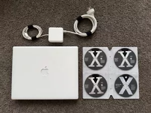 2002 Apple iBook 800 MHz PowerPC G3 with 14.1" Display and 256 MB SDRAM - Picture 1 of 24