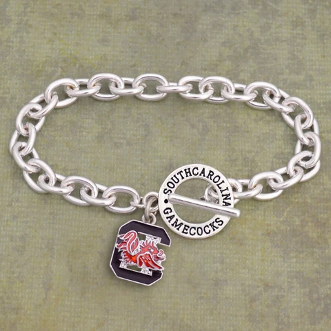 SOUTH CAROLINA GAMECOCKS AUDREY TOGGLE BRACELET 7.5" Cover