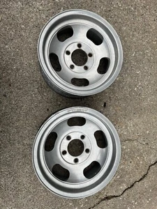Pair 14X6 Fenton Gyro Slot Mag Racing Wheels Unilug 5 X 4.5 4.75 GM Bolt Pattern - Picture 1 of 23