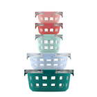 10pc Mixed Glass Rounds Food Storage Container Set