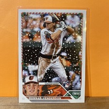 2023 Topps Holiday Gunnar Henderson RC ULTRA RARE SSP  🎄SANTA BELT🎅 Card#H4