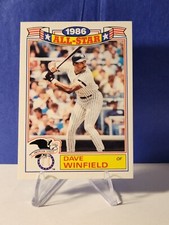 1987 Topps Dave Winfield All Star Commemorative card # 17 of 22 Yankees 