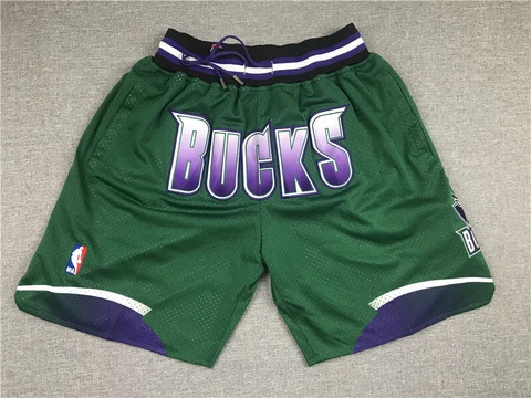 Milwaukee Bucks City Green Men's Basketball Shorts Size:S-XXL Cover