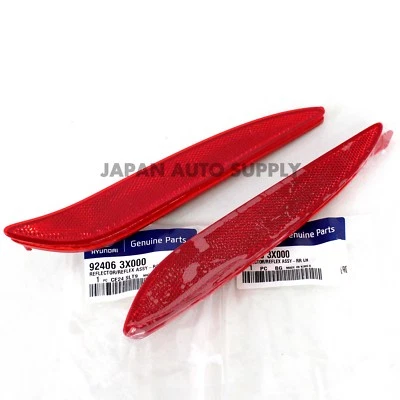 JUEGO REFLECTORES PARACHOQUES TRASERO DERECHO E IZQUIERDO ORIGINAL HYUNDAI 2011-2013 ELANTRA Foto 1 de 4