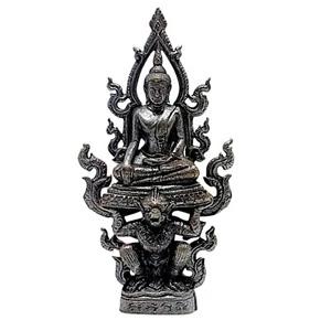 Buda Montaje Mono Hanuman Amuleto Talismán 1.8" Estatua Figura Cobre - Imagen 1 de 11