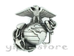 Marine Corps USMC Military Metal Fashion Belt Buckle