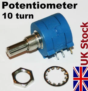 10 Drehungspotentiometer 3590S verdrahtet variable Präzision Mehrdrehungstopf - UK - Bild 1 von 4