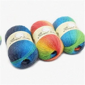 RainbowSoftCrafts: 400m 100g Luxury Hand Knit Yarn - Vibrant Colors for Knitting - Picture 1 of 7
