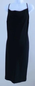 Vestido BANANA REPUBLIC para mujer negro crepe con cuentas de espagueti talla 10 - Imagen 1 de 6