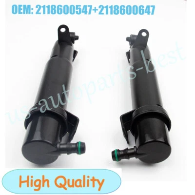 1 par de boquillas de lavado de faros delanteras izquierda + derecha para Mercedes-Benz W211 E280 E300 Foto 1 de 4