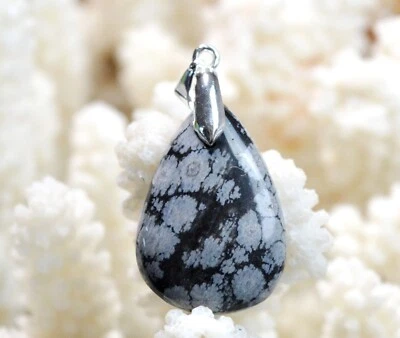 Obsidiana Copo 25 Quilates - Péndulo Cabujón Piedra Natural - EE. UU. / EK47 - Imagen 1 de 2